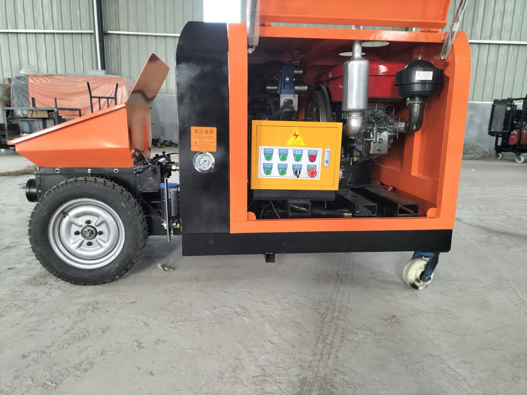 Дизельді мини-бетон насосы 7&ndash;12 м3/сағ (ықшам бетон насосы) - Фото 2