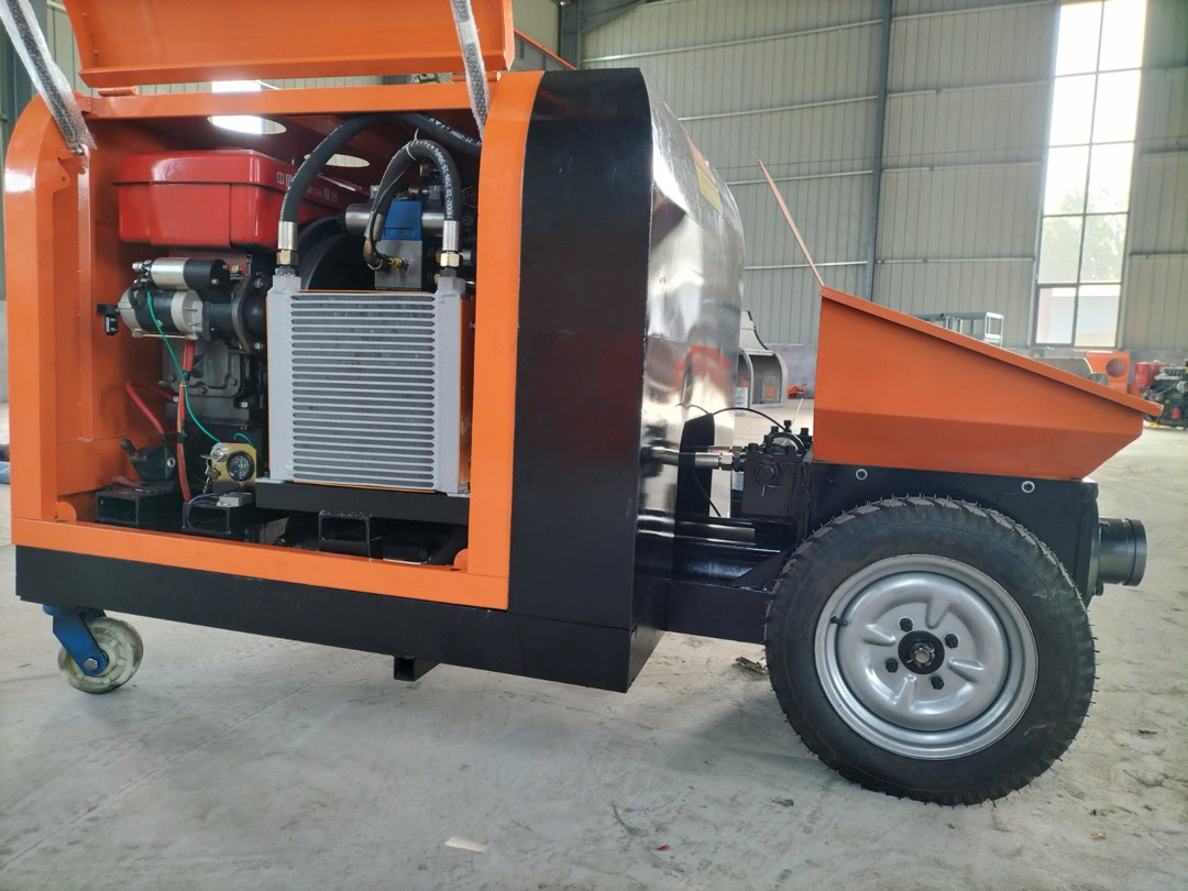 Дизельді мини-бетон насосы 7&ndash;12 м3/сағ (ықшам бетон насосы) - Фото 3